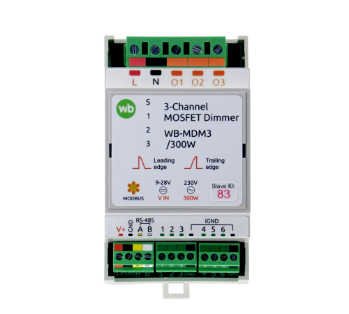 Диммер 3 канала WB-MDM3, AC220V, 6DI